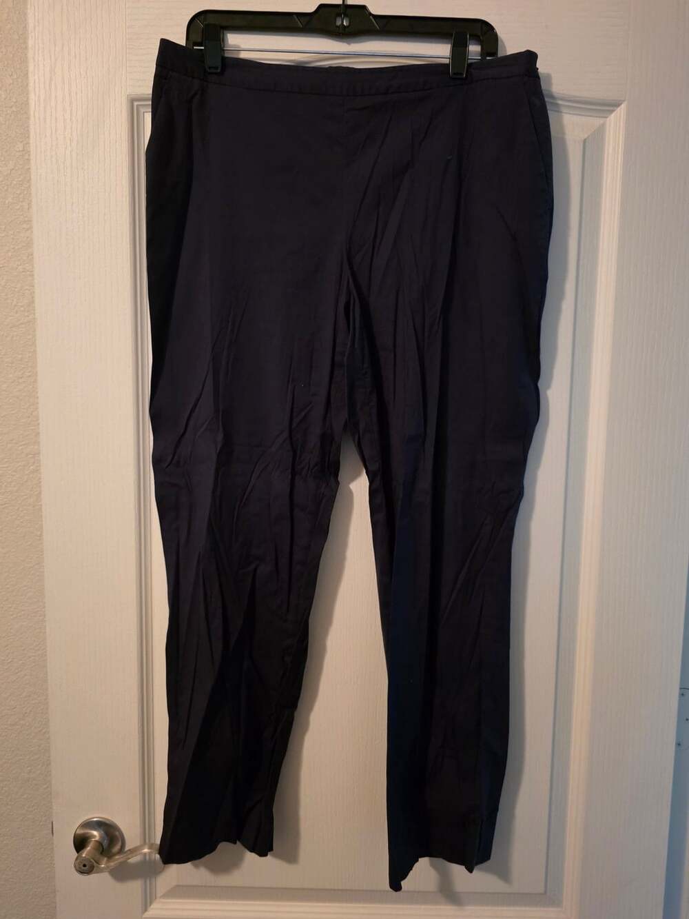 Jones New York Collection Inky Blue Black Stretch Dress Pants Size 12